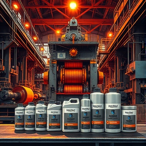 hot rolling lubricating steel production steel mill lubrication continuous casting